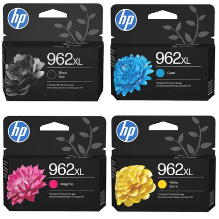Original HP 962XL Black, Cyan, Magenta, Yellow Ink Cartridge-4 Pack