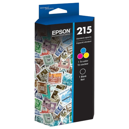 Epson T215 Black/Tri-Color Standard Yield Ink Cartridge