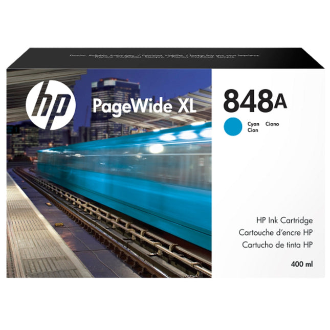HP 848A 400-ml (F9J83A) Cyan PageWide XL Ink Cartridge