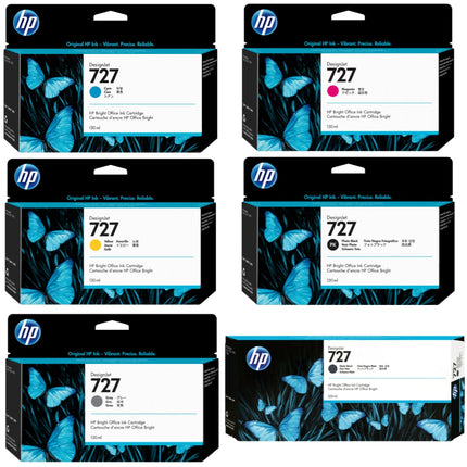 HP 727 300ml & 727 130ml Ink Cartridge-Combo Pack