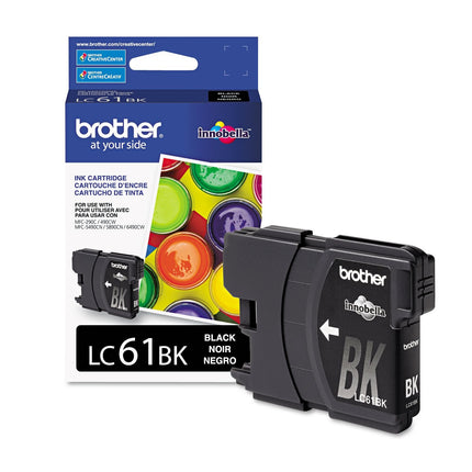 Brother LC61Bk Black Ink Cartridge, Pack Of 2