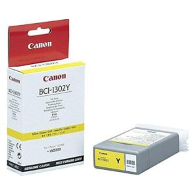 Original Canon BCI-1302Y (BCI-1302) 130-ml Yellow Inkjet Cartridge