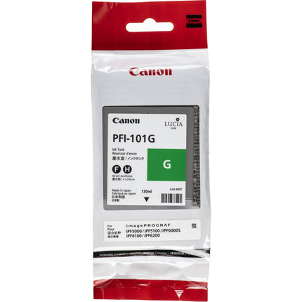 Original Canon PFI-101 130mL Green Ink Cartridge