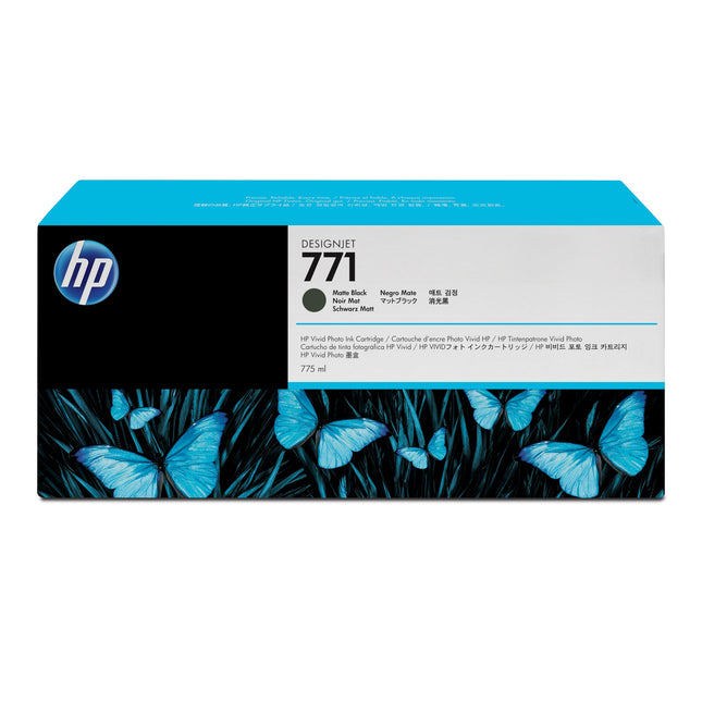 Original HP 771 775ml Standard-Yield Matte Black DesignJet Ink Cartridge, CE037A