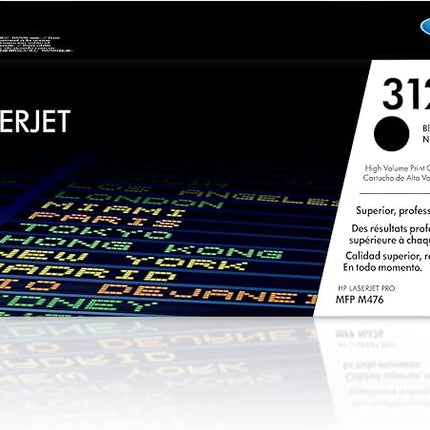 Genuine HP 812X Black High-Yield LaserJet Toner Cartridge, CF380X