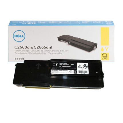 Genuine Dell C2660DN/2665DNF Extra-High Yield Yellow Toner Cartridge, R9PYX