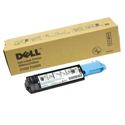 Original Dell 3000CN/3100CN High Yield Cyan Toner Cartridge, T6412