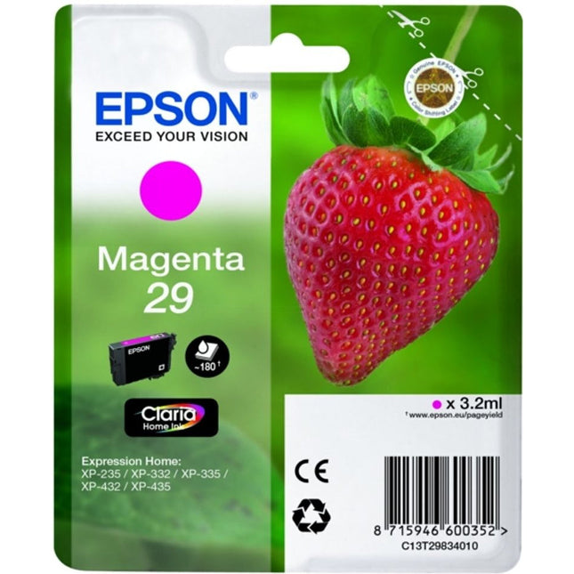 Epson 29 Magenta Ink Cartridge, C13T298340