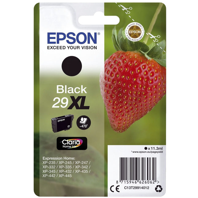 Epson 29XL Black Ink Cartridge, C13T299140