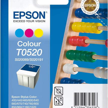 Epson T052 Stylus Colour Ink Cartridge, S020089/S020191
