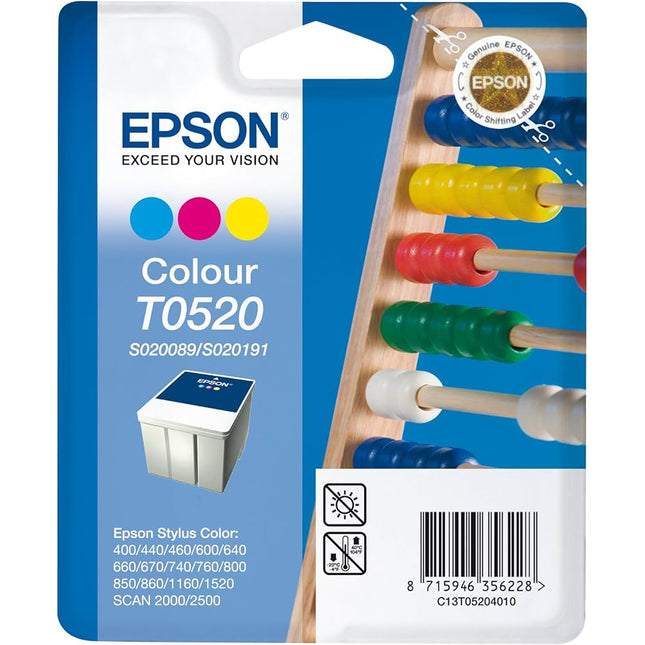 Epson T052 Stylus Color Ink Cartridge, S020089/S020191