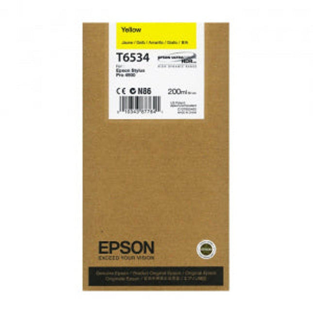 Epson T653 Yellow Ink Cartridge, T653400