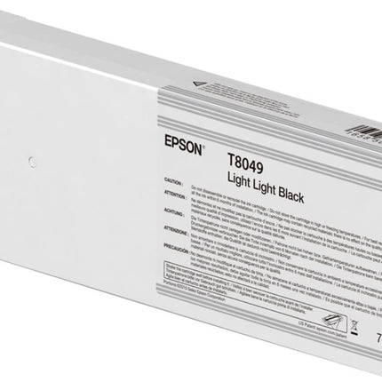 Epson (804) 700ml UltraChrome HD Light Light Black Ink Cartridge, T804900