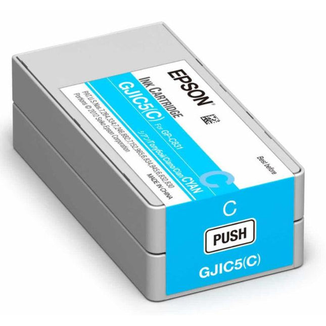 Genuine Epson GJIC5 (C) Cyan Pigment Ink Cartridge