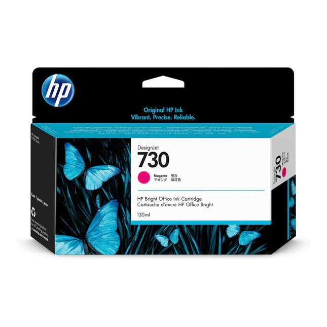 Original HP 730 130-ml (P2V63A) Magenta Ink Cartridge