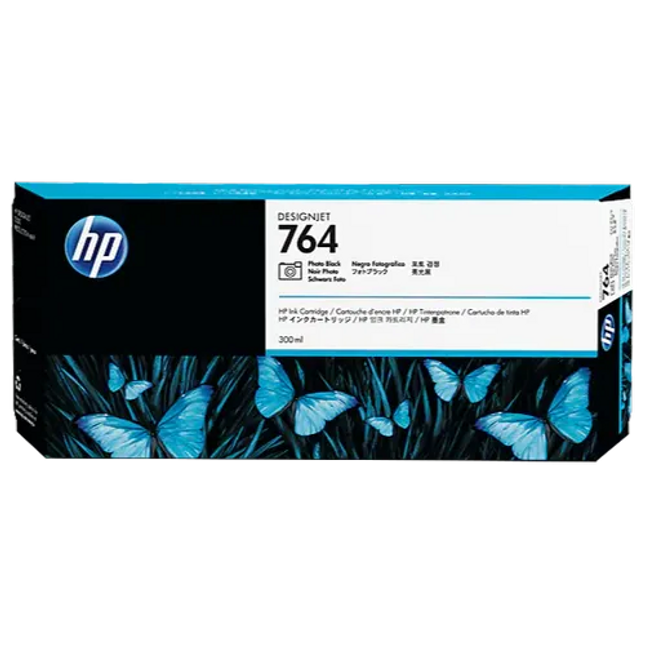 Original HP 764 300-ml Photo Black Designjet Ink Cartridge | C1Q18A