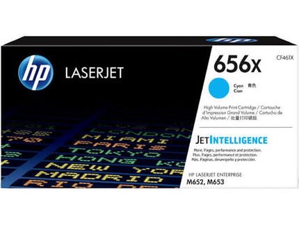 Original HP 656X High Yield Cyan Toner Cartridge, CF461X