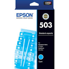 Original Epson 503 Standard Yield Cyan Ink Cartridge, C13T09Q24010