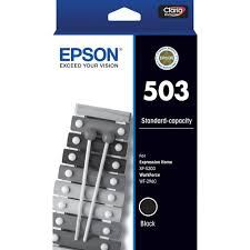 Original Epson 503 Standard Yield Black Ink Cartridge, C13T09Q14010