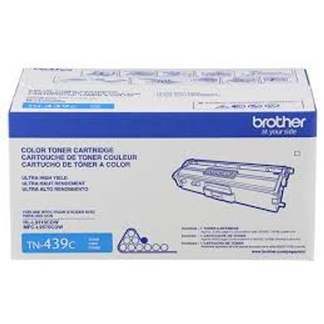 Original Brother TN-439 Extra High Yield Cyan Toner Cartridge, TN439C