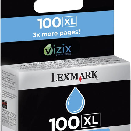 Original Lexmark 14N1093 100XL Cyan Ink Cartridge