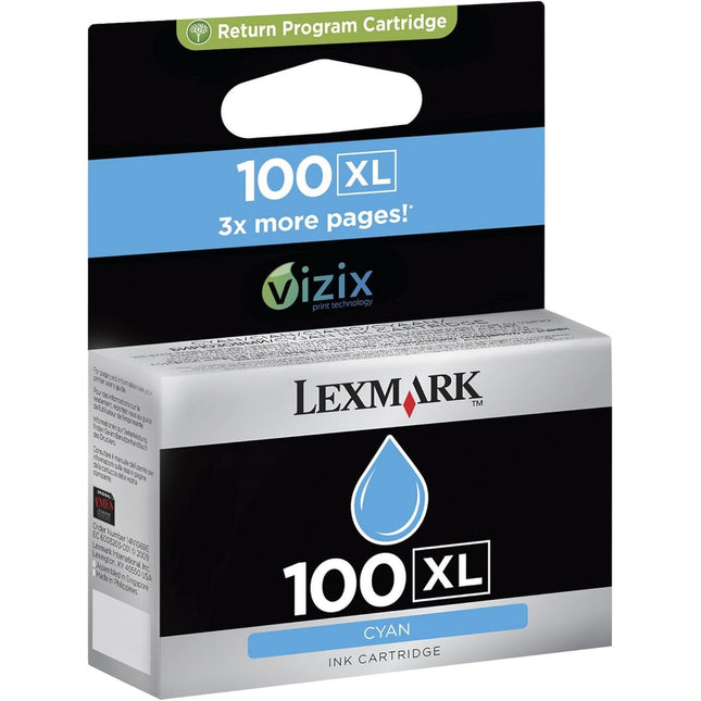 Original Lexmark 14N1093 100XL Cyan Ink Cartridge