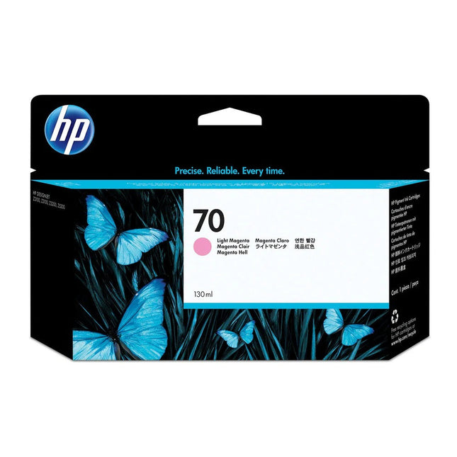 Original HP 70 130-ml (C9455A) Light Magenta Ink Cartridge