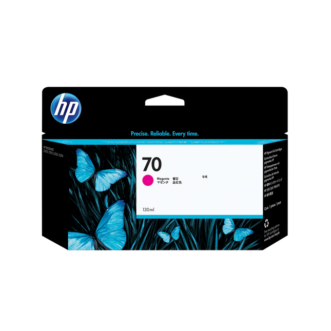 Original HP 70 130-ml (C9453A) Magenta Ink Cartridge