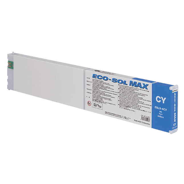Roland Eco-Sol Max ESL3-4CY Solvent Ink Cartridge 440ml Cyan