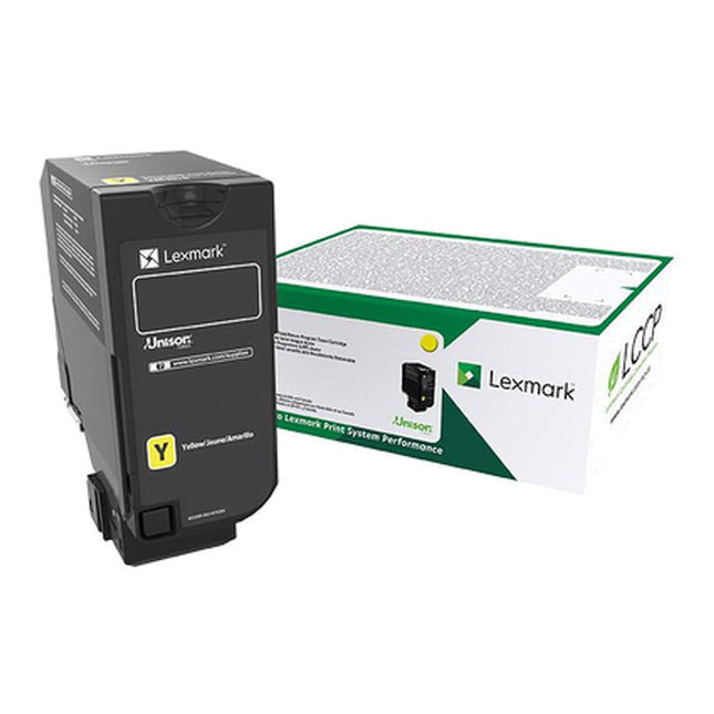 Original Lexmark CS725 High Yield Yellow Return Program Toner Cartridge, 74C1HY0