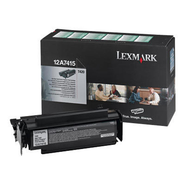 Original Lexmark 12A7415 High Yield Black Toner Cartridge