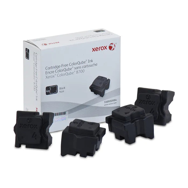 Genuine Xerox Solid Ink 8700 Black (4 sticks) (108R00994)