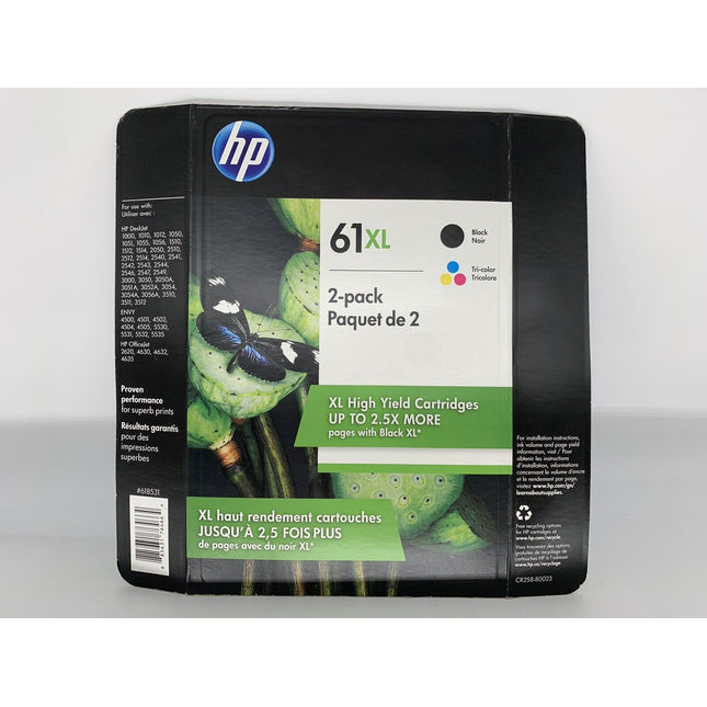 Original HP 61XL Black and Color Ink Cartridge