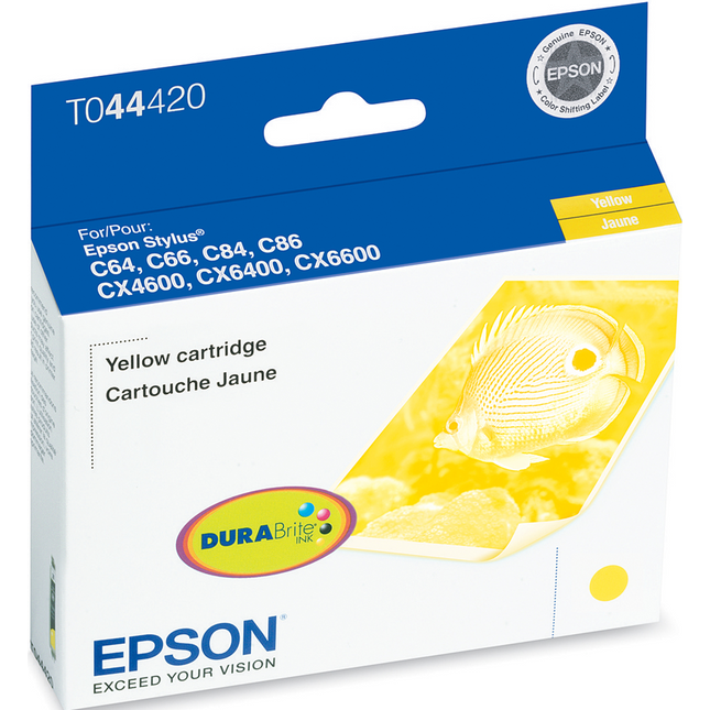 Original Epson 44 (T0444) Yellow Ink Cartridge