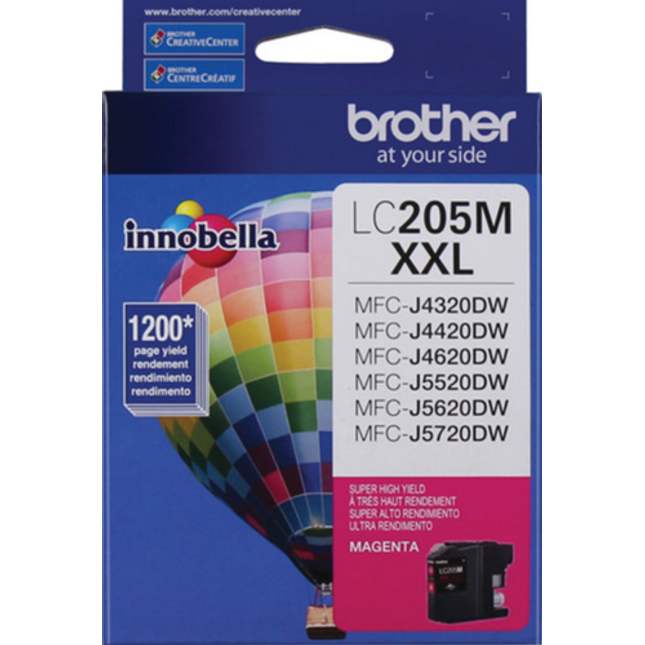 New Genuine Brother LC205XXL Magenta Ink Cartridges