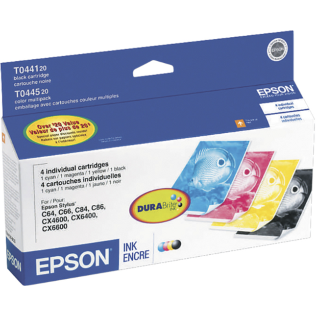 New Genuine Epson T044 Black & Color  Ink Cartridges