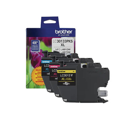 Original Brother LC3013XL Cyan, Magenta and Yellow Ink Cartridges