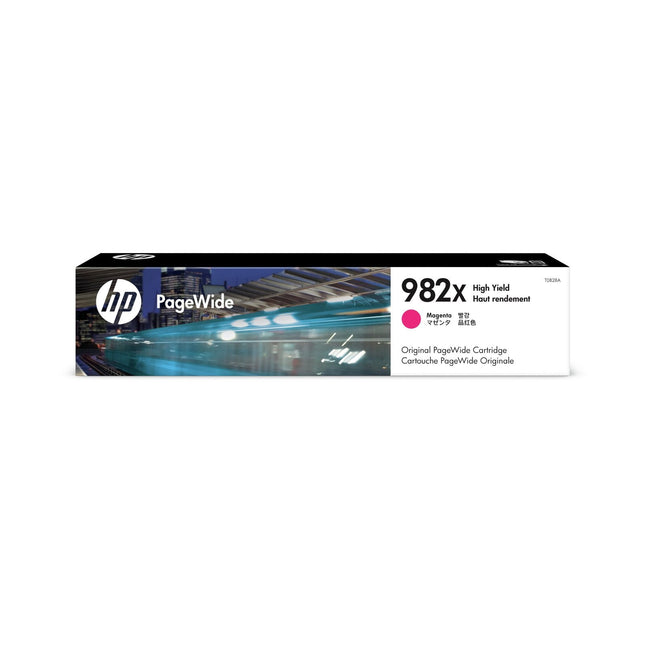Original HP 982X High-Yield Magenta PageWide Ink Cartridge, T0B28A