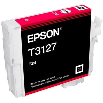 Genuine Epson T3127 Red UltraChrome Hi-Gloss2 Ink Cartridge, T312700