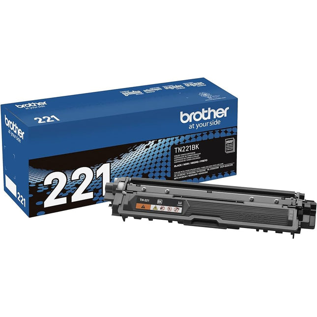 Brother TN-221 Standard-Yield Black Toner Cartridge, TN221BK