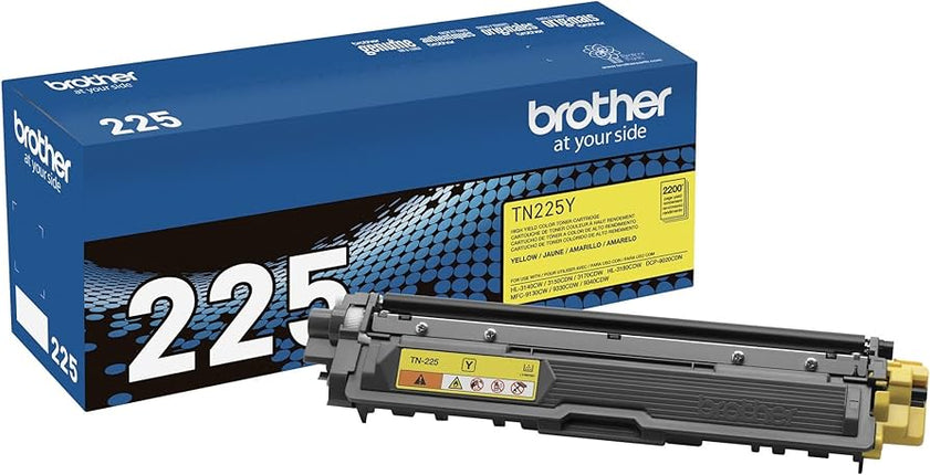 Genuine Brother TN-225Y High-Yield Yellow Toner Cartridge