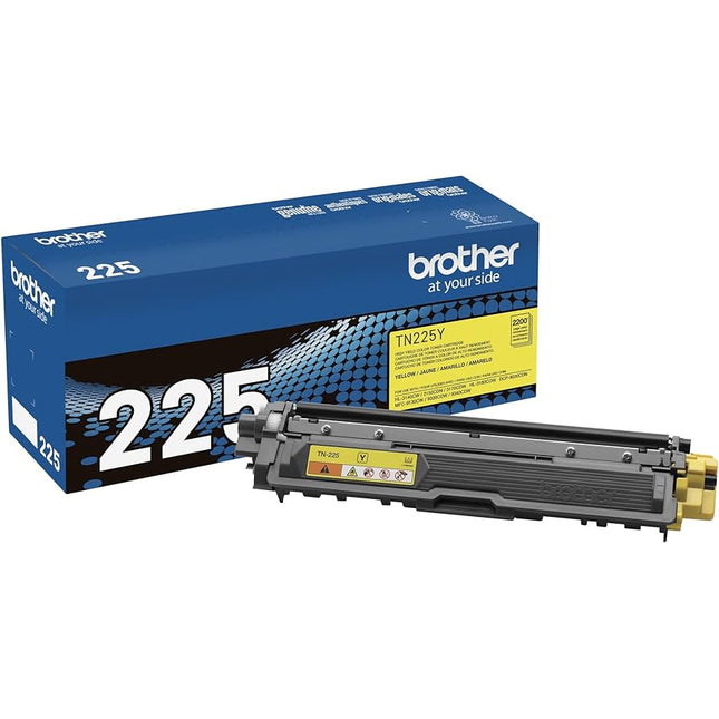Genuine Brother TN-225Y High-Yield Yellow Toner Cartridge