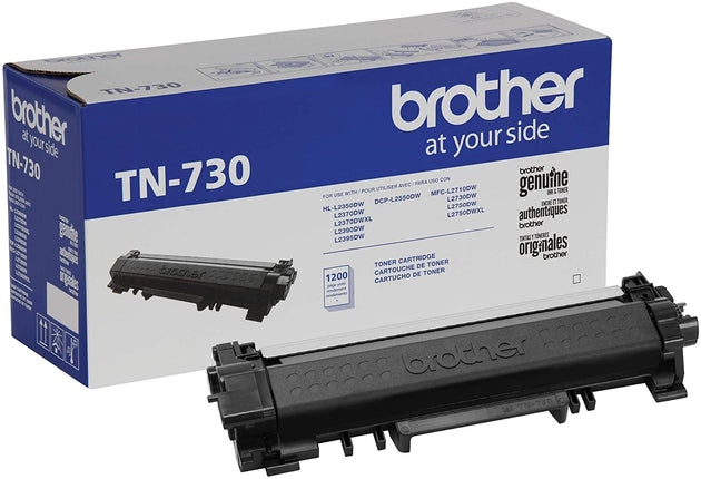 Genuine Brother TN-730 Standard-Yield Black Toner Cartridge