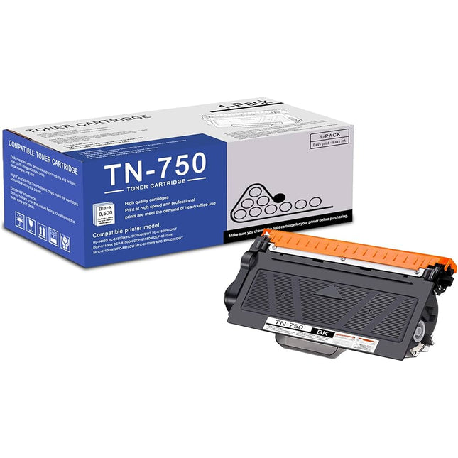 Genuine Brother TN-750 High-Yield Black Toner Cartridge
