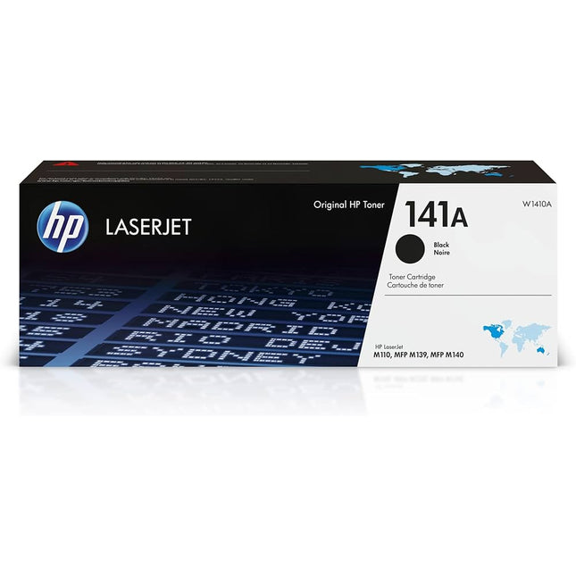Original HP 141A Black LaserJet Toner Cartridge, W1410A