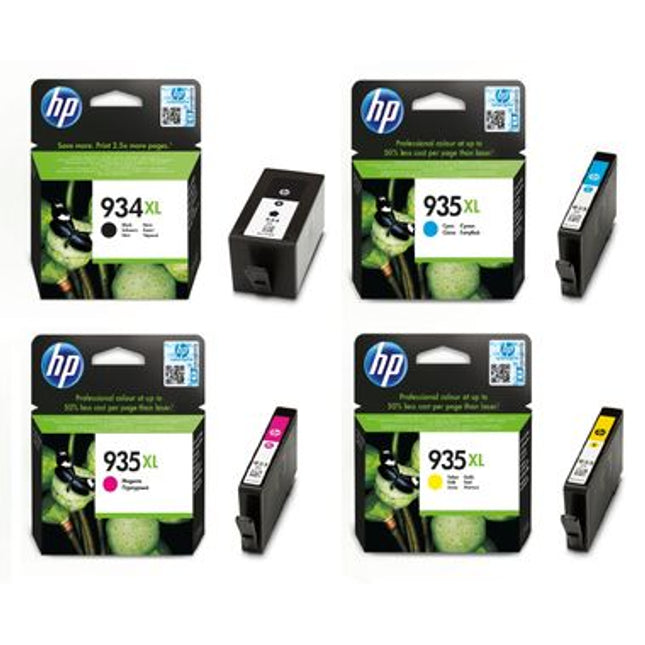 Original HP 934XL Black / 935XL Cyan, Magenta, Yellow Ink Cartridges