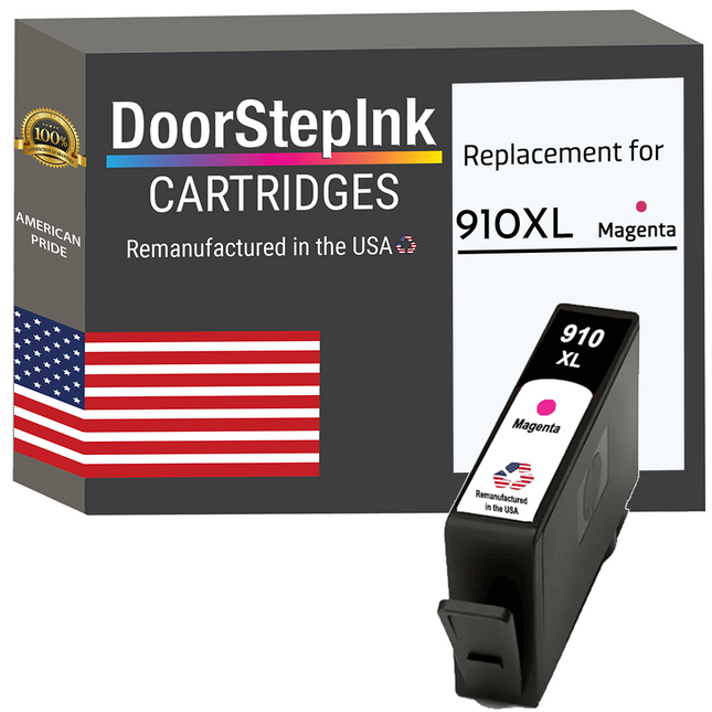 DoorStepInk Brand For HP 910XL Magenta Remanufactured in the USA