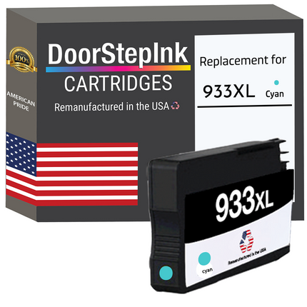 DoorStepInk Brand For HP 933XL Cyan Remanufactured in the USA
