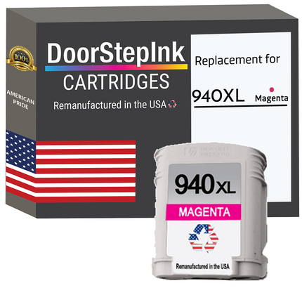 DoorStepInk Brand For HP 940XL Magenta Remanufactured in the USA