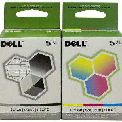 Dell 5XL Black & Color M4640 & M4646 Ink Cartridge-Combo Pack